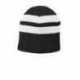 Port & Company C922 Fleece-Lined Striped Beanie Cap