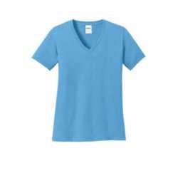 Port & Company LPC54V Ladies Core Cotton V-Neck Tee