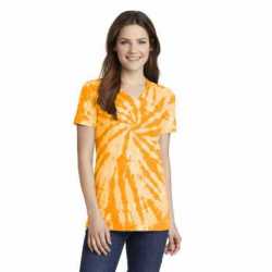 Port & Company LPC147V Ladies Tie-Dye V-Neck Tee