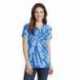 Port & Company LPC147V Ladies Tie-Dye V-Neck Tee