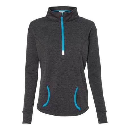 J America 8617 Women's Cosmic Fleece Quarter-Zip Pullover