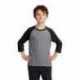 Port & Company PC55YRS Youth Core Blend 3/4-Sleeve Raglan Tee