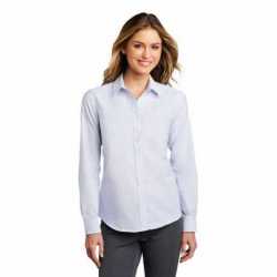 Port Authority LW657 Ladies SuperPro Oxford Stripe Shirt