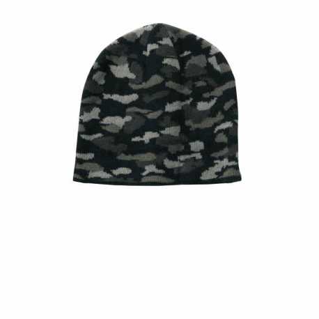 Port & Company CP91C Camo Beanie Cap