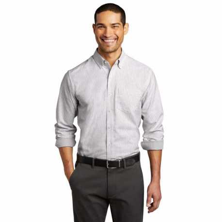 Port Authority W657 SuperPro Oxford Stripe Shirt