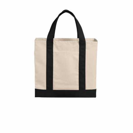 Port Authority BG429 Cotton Canvas Two-Tone Tote