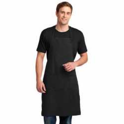 Port Authority A700 Easy Care Extra Long Bib Apron with Stain Release