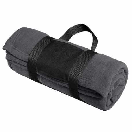 Port Authority BP20 Fleece Blanket with Carrying Strap