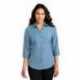 Port Authority LW102 Ladies 3/4-Sleeve Carefree Poplin Shirt