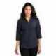 Port Authority LW102 Ladies 3/4-Sleeve Carefree Poplin Shirt