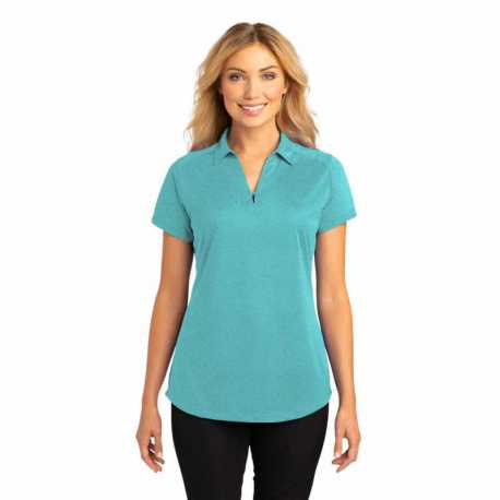 Port Authority L574 Ladies Digi Heather Performance Polo