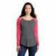 Sport-Tek LST400LS Ladies PosiCharge Long Sleeve Tri-Blend Wicking Scoop Neck Raglan Tee