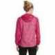 Sport-Tek LST40 Ladies Heather Colorblock Raglan Hooded Wind Jacket