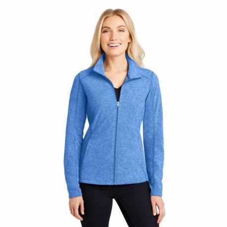 Port Authority L235 Ladies Heather Microfleece Full-Zip Jacket