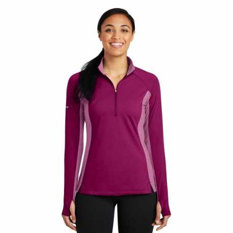 Sport-Tek LST854 Ladies Sport-Wick Stretch Contrast 1/4-Zip Pullover