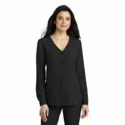 Port Authority LW700 Ladies Long Sleeve Button-Front Blouse