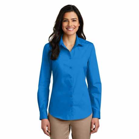 Port Authority LW100 Ladies Long Sleeve Carefree Poplin Shirt