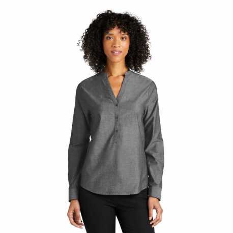 Port Authority LW382 Ladies Long Sleeve Chambray Easy Care Shirt