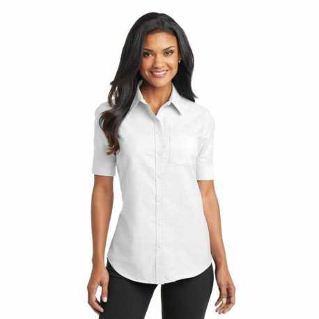 Port Authority L659 Ladies Short Sleeve SuperPro Oxford Shirt