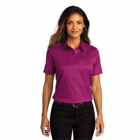 Port Authority LW809 Ladies Short Sleeve SuperPro ReactTwill Shirt