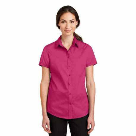 Port Authority L664 Ladies Short Sleeve SuperPro Twill Shirt