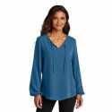 Port Authority LW714 Ladies Textured Crepe Blouse