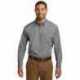 Port Authority W100 Long Sleeve Carefree Poplin Shirt