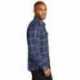 Port Authority W672 Long Sleeve Ombre Plaid Shirt