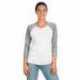 Next Level Apparel 6051 Unisex Triblend Three-Quarter Sleeve Raglan