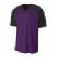 A4 N3373 Adult Polyester V-Neck Strike Jersey with Contrast Sleeve