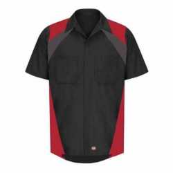 Red Kap SY28 Tri-Color Short Sleeve Shop Shirt