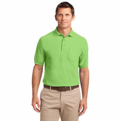 Port Authority K500P Silk Touch Polo with Pocket