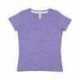 LAT 3591 Ladies V-Neck Harborside Melange Jersey T-Shirt