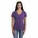 Jerzees 88WVR Ladies Snow Heather V-Neck T-Shirt