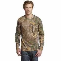 Russell Outdoors S020R Realtree Long Sleeve Explorer 100% Cotton T-Shirt with Pocket