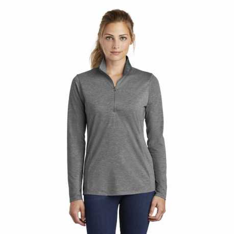 Sport-Tek LST407 Ladies PosiCharge Tri-Blend Wicking 1/4-Zip Pullover