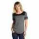 Sport-Tek LST403 Ladies PosiCharge Tri-Blend Wicking Fan Tee