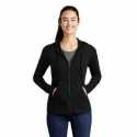 Sport-Tek LST293 Ladies PosiCharge Tri-Blend Wicking Fleece Full-Zip Hooded Jacket