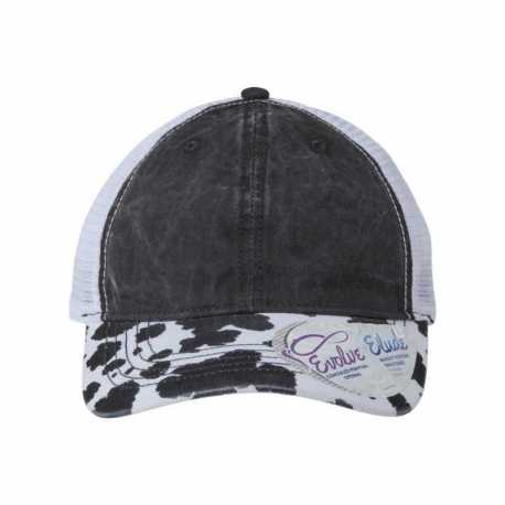 Infinity Her JANET Women's Printed Visor with Mesh Back Cap