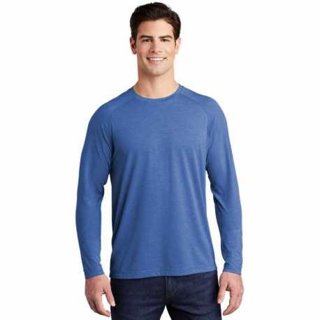 Sport-Tek ST400LS PosiCharge Long Sleeve Tri-Blend Wicking Raglan Tee