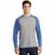 Sport-Tek ST400LS PosiCharge Long Sleeve Tri-Blend Wicking Raglan Tee