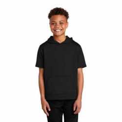 Sport-Tek YST251 Youth Sport-Wick Fleece Short Sleeve Hooded Pullover