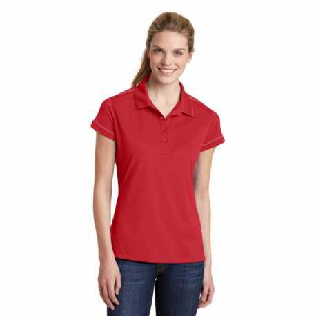 Sport-Tek LST659 Ladies Contrast Stitch Micropique Sport-Wick Polo