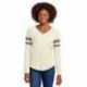 Sport-Tek LST6043 Ladies Halftime Stripe Long Sleeve V-Neck Tee