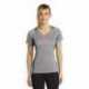 Sport-Tek LST361 Ladies Heather Colorblock Contender V-Neck Tee