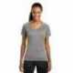 Sport-Tek LST361 Ladies Heather Colorblock Contender V-Neck Tee