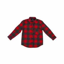 Burnside 4212 Youth Open Pocket Long Sleeve Flannel Shirt