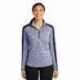 Sport-Tek LST397 Ladies PosiCharge Electric Heather Colorblock 1/4-Zip Pullover