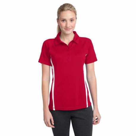 Sport-Tek LST685 Ladies PosiCharge Micro-Mesh Colorblock Polo