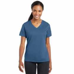 Sport-Tek LST340 Ladies PosiCharge RacerMesh V-Neck Tee